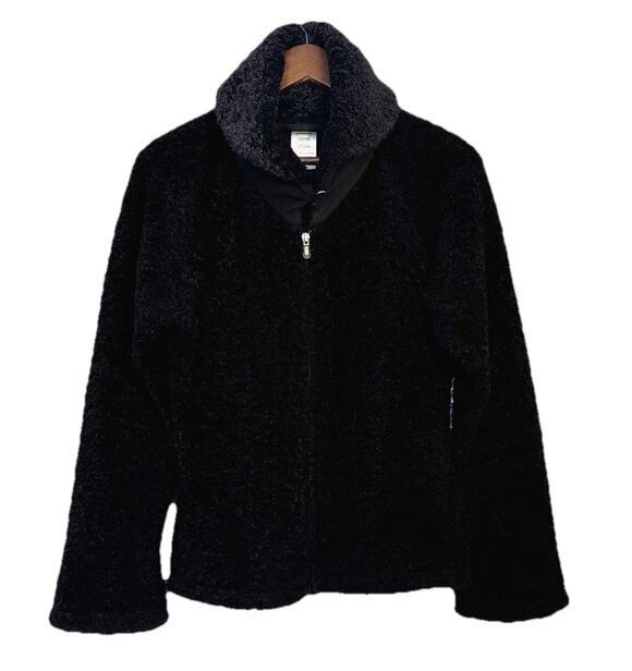 Patagonia Jackets & Blazers - Patagonia Synchilla Curly Q Sherpa Fleece Fuzzy Faux Fur Teddy Jacket Black LG